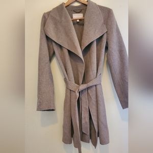 Banana Republic Taupe Pea Coat with Belt